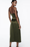 Zara green slip dress - med